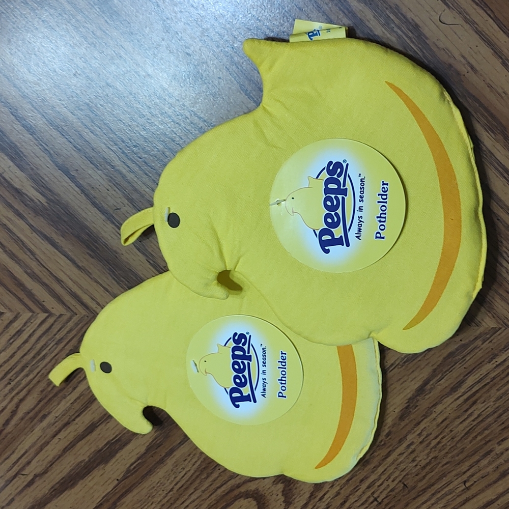 🌲 4 FOR $20. Peeps 2 Pot Holders/Hot Pads NWT